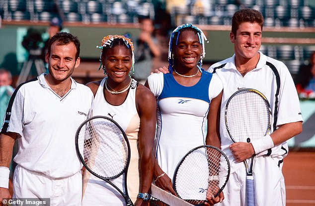 Serena and Venus Williams were famous were wearing beads in their hair at the height of their careers (they are pictured at the French Open in 1998)