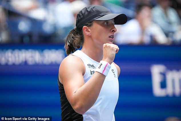 Swiatek had just come off court after her latest win but was left disgruntled by the questioning