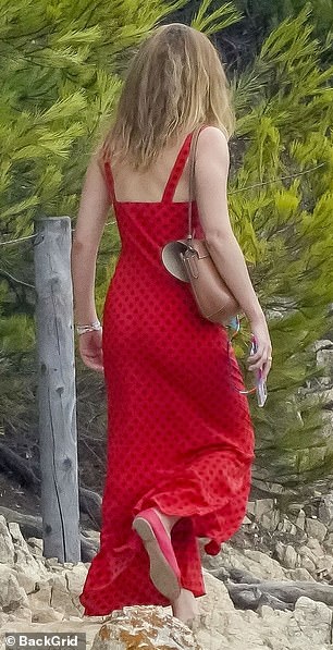 Emma was enjoying some alone time in the celebrity hotspot