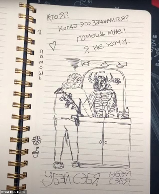 Signs of the shooter's deteriorating mind appeared throughout Westman's TikTok, including one image showing a person with a gun staring into a mirror to see a demon staring back