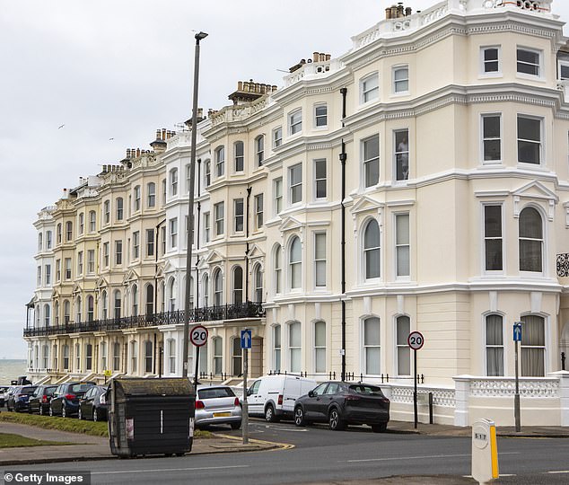 Ms Rayner avoided £40,000 in stamp duty by telling the taxman that the luxury property in Hove (above) was her main home while telling the Cabinet Office that her primary residence was her family home 260 miles away in Greater Manchester
