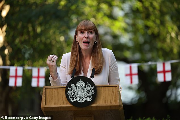 Downing Street said Sir Keir Starmer retained 'full confidence' in his deputy (pictured) - but the Conservatives have called for Ms Rayner to be struck off the electoral roll in her constituency as she no longer lives there