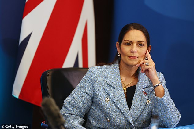 Former Tory Cabinet minister Dame Priti Patel (pictured) branded Ms Rayner 'a hypocrite and a freeloader'