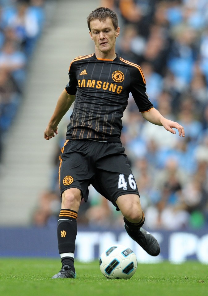 Josh McEachran, Chelsea midfielder, playing soccer.