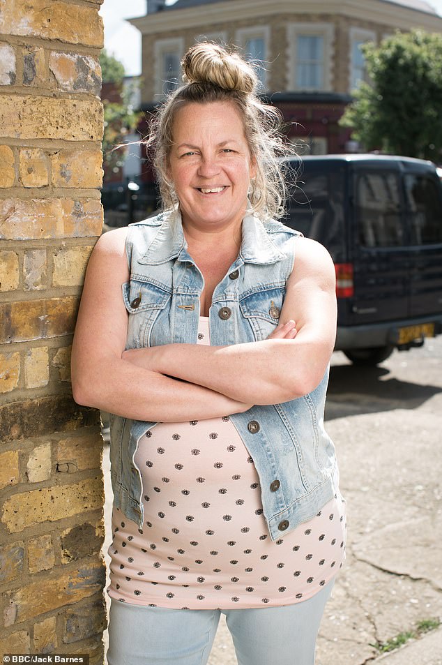 Lorraine pictured on EastEnders in 2017