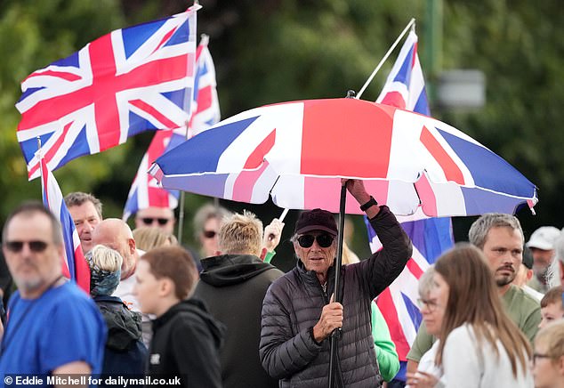 Crowds gathered outside of the Park Hotel in response to the recent High Court ruling
