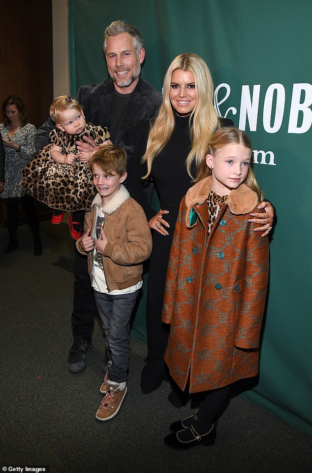 In early April, the I Wanna Love You Forever singer, 44, and the former NFL star, 45, were spotted reuniting with their daughters Maxwell, 12, and Birdie, five, and son Ace, 11 ¿ along with what looked like Eric¿s parents ¿ signaling the two are working to co-parent despite the drama; (seen in 2020)