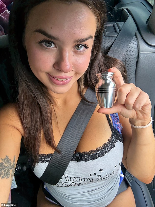 The adult content creator who lives in the US, says her dad was her 'best friend' and it would be 'rude' to leave his remains behind while she goes to work