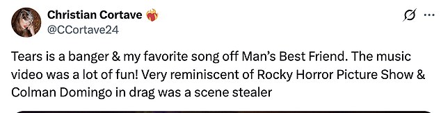 One excited fan on the social media app X wrote that the Philadelphia-bred actor 'was a scene stealer'