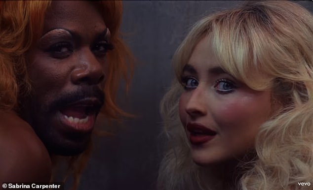 Colman showed his playful side as he transformed alongside the pop star