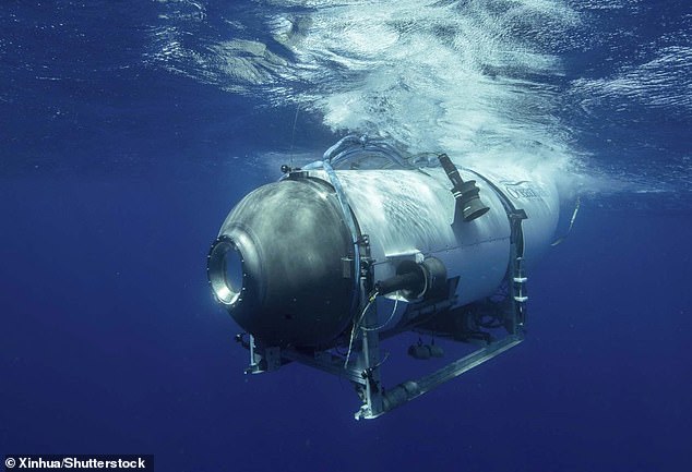 The OceanGate Titan submersible, seen above, imploded in June 2023 when carrying five passengers to the the sea-bed where the Titanic lies