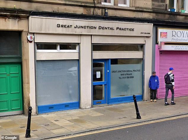 Ms Howieson and Mrs Iqbal had a 'strained' relationship at Great Junction Dental Practice (above) in Edinburgh
