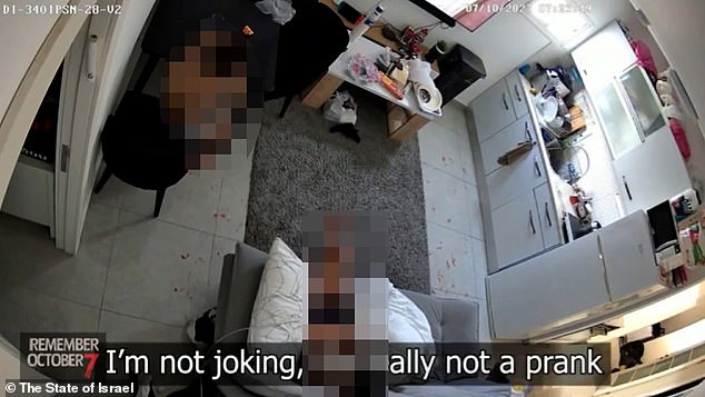 Multiple times they call out 'daddy' in Hebrew while one child tells the other 'it's not a prank' and confirms their father is dead