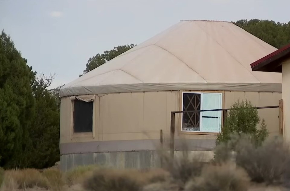 Yurt where a 10-year-old girl escaped before her death.