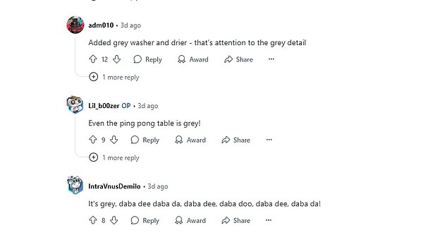 But it is the bizarre back garden layout, as well as the strikingly dull paint job on the house itself that have attracted the ire of hordes of Reddit users