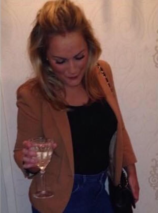 Allarakhia, pictured above in a Facebook post with a drink in hand, had been sipping alcohol at the wheel, though a roadside breath test suggested she was not over the limit