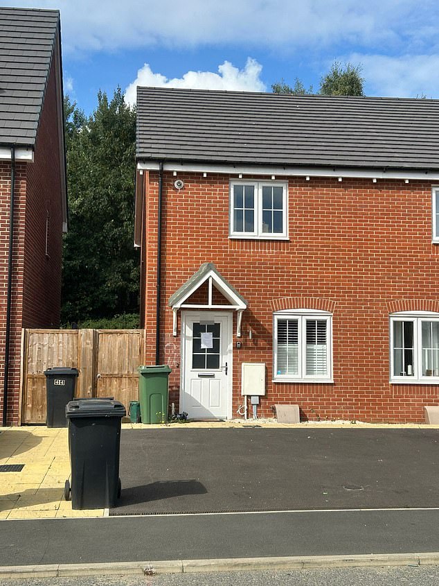 Pictured: Allarakhia's house near Norwich where she had been living with her two children