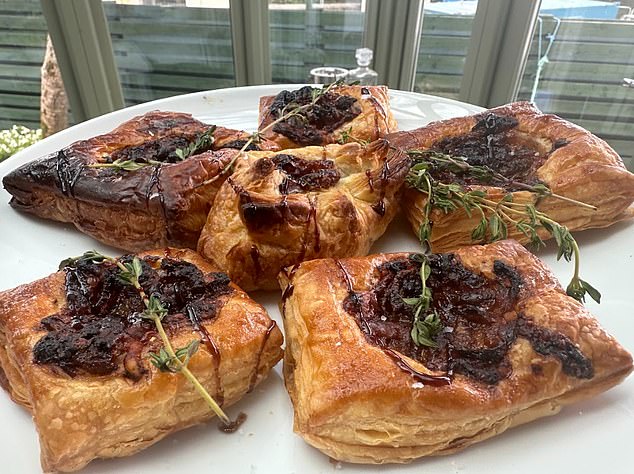 Ellen says after a drizzle of balsamic glaze on top, some fresh thyme and sea salt 'they are actually quite cute'