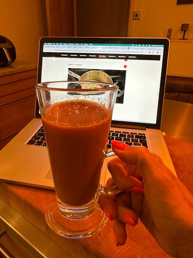 Ellen says she was not a big fan of Radhi's Masala Chai but says she is unsure whether it is the recipe as this is her first time trying the beverage