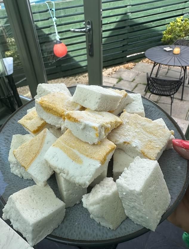 Ellen says that despite the yellow swirls, Meghan's homemade marshmallows are not the most aesthetically pleasing thing she's ever created