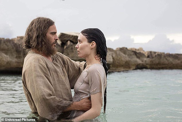 In Western art and film ¿ such as the 2018 film 'Mary Magdalene', starring Rooney Mara (pictured) ¿ she is depicted as young and beautiful, wearing clothes that show off her shapely figure