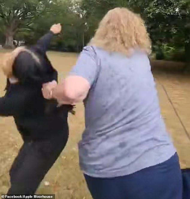 The woman, described as in her 60s, grabbed Ms Moorhouse's hair and is now wanted by police in relation to the assault