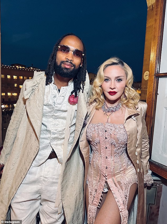 Alongside photos of her spending time with her kids as well as her 28-year-old boyfriend Akeem Morris, Madonna wrote in her caption 'It's still August so it's still my Birthday. !! Thank you for coming!'