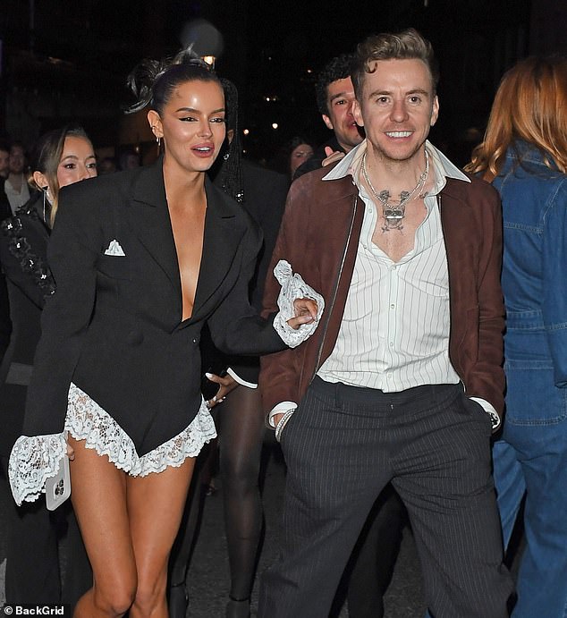 Danny, 39, and wife Georgia's marriage was rocked after he was filmed smooching his I'm A Celeb co-star at a BRIT Awards after party in February (pictured)