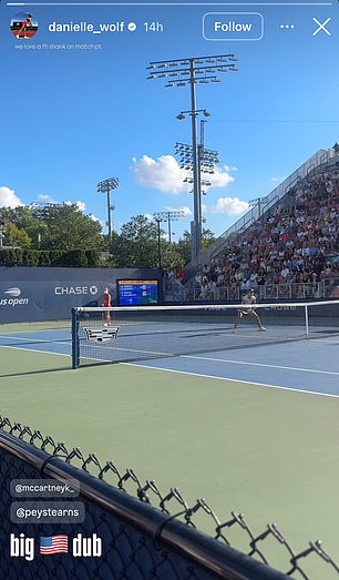 But the original post says (top left) 'we love a fh (forehand) shank on match point' - referencing Kalinskaya's error to lose the gam