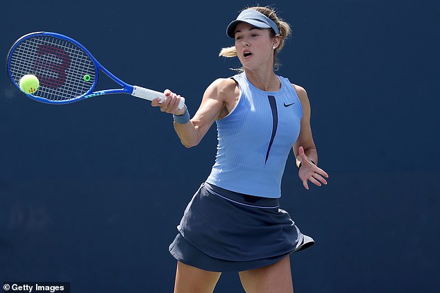 Kalinskaya is playing against Swiatek on Saturday night in the women's singles competition