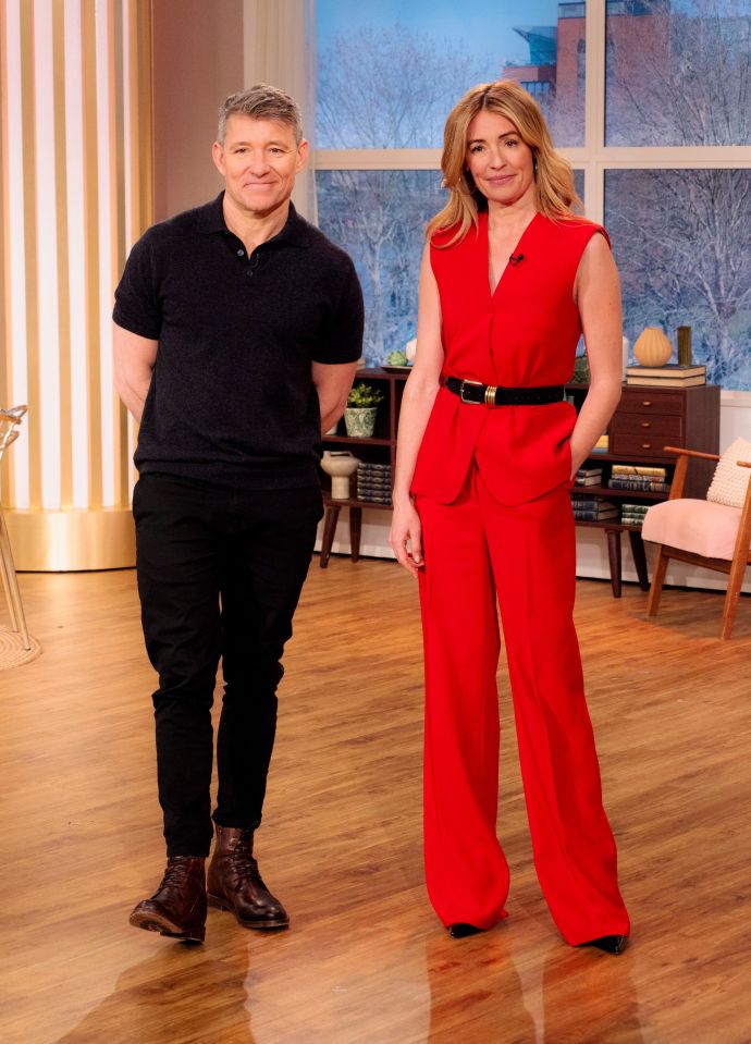 Ben Shephard and Cat Deeley on a TV show.
