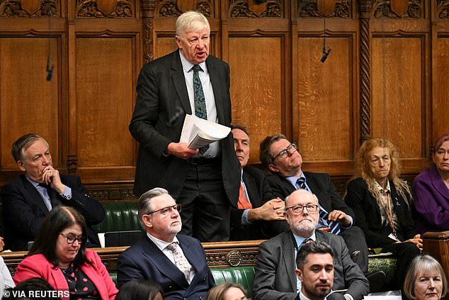 Labour MP Graham Stringer (pictured) said that the row over Ms Rayner¿s housing arrangements was a bad look for the party. He said: ¿The optics of it, just before a Budget, doesn¿t look good. [Ms Rayner] needs to sort that out'