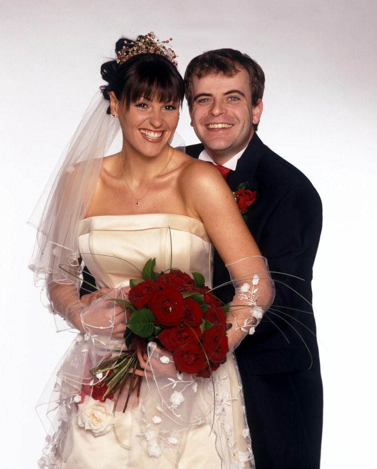 Karen McDonald and Steve McDonald on their wedding day.