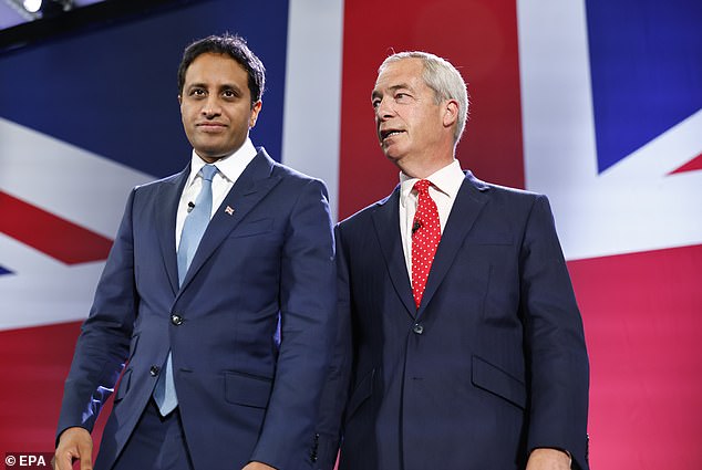 Mr Yusuf was at Mr Farage¿s side last week at the launch of the party¿s flagship ¿mass deportations¿ policy on tackling the migrant small boats crisis in the Channel
