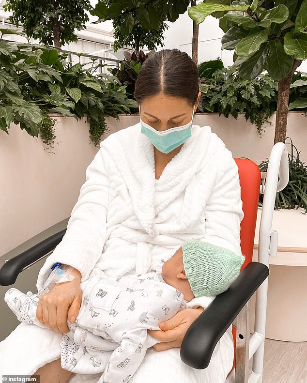 Louise endured an agonising labour that culminated in an emergency caesarean. Medics took three hours to staunch a haemorrhage, during which she lost three-and-a-half litres of blood