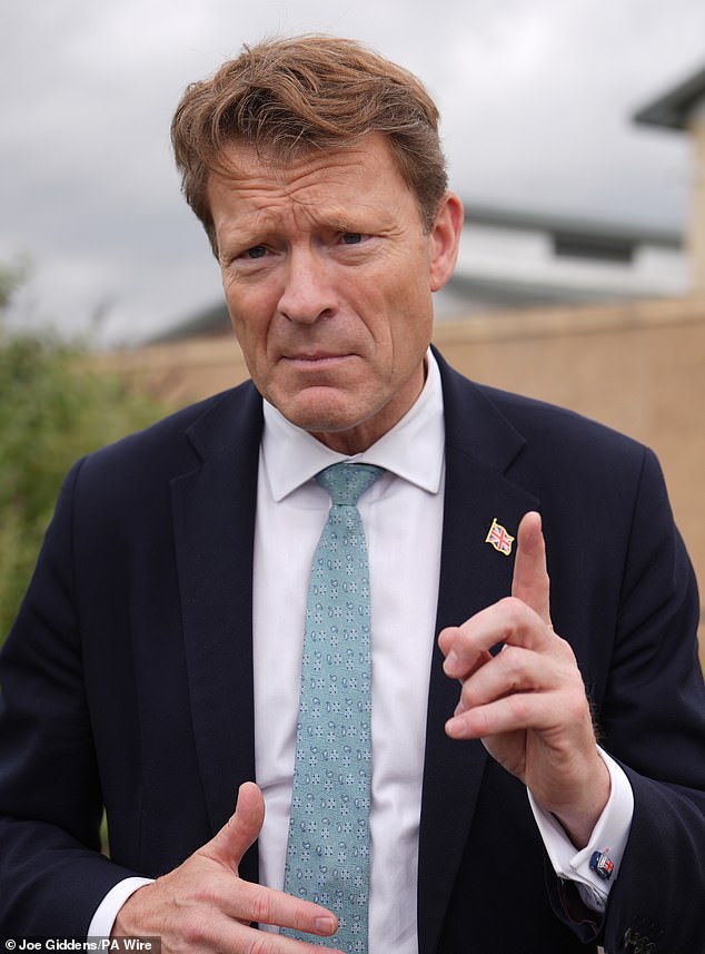 Richard Tice (pictured), Reform UK's deputy leader, said the Housing Secretary was giving herself the 'option' to flee for the liberal seat of Hove and Portslade