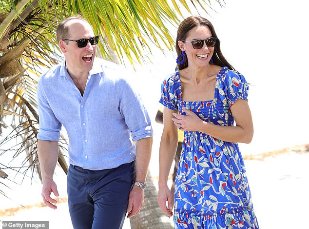 There appears no obvious link between Mr Dubens and the royals. Two years ago, however, his firm, Oakley, was brought in as an investor by Thomas's Battersea, the school attended by Prince George and Princess Charlotte. Pictured: The Waleses on a royal tour of Belize in 2022