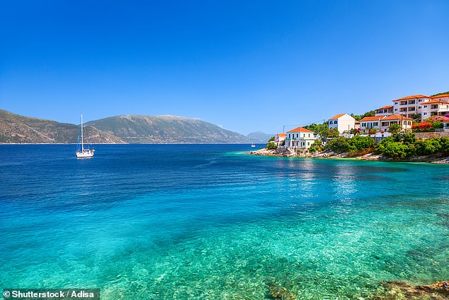 Apparently, the royals had hoped to go ashore at some stage. Security staff went to Fiskardo (pictured, file photo) – said to be the prettiest village in Greece – at least three times on reconnaissance missions