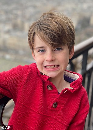 Pictured: eight-year-old Fletcher Merkel