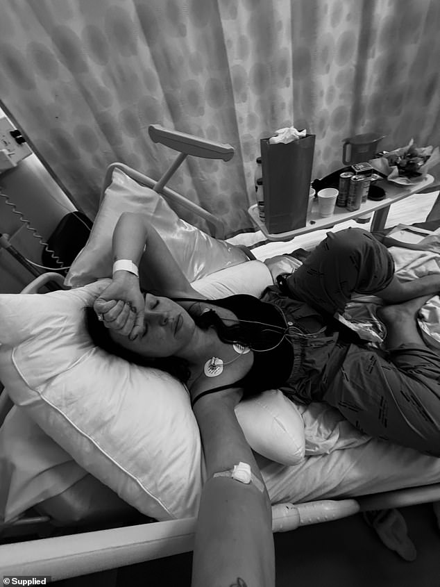 An X-ray and CT scan discovered the presence of a 'big' 11cm cancer mass in Jenna's chest. After several biopsies, the diagnosis was confirmed as stage three Hodgkin's lymphoma
