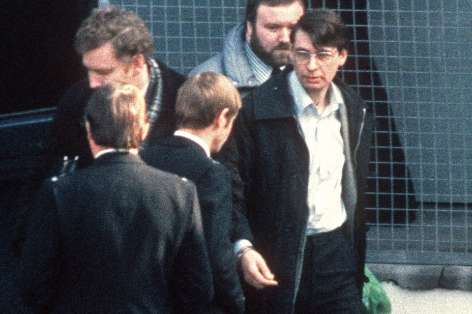 Dennis Nilsen leaving Highgate Court.