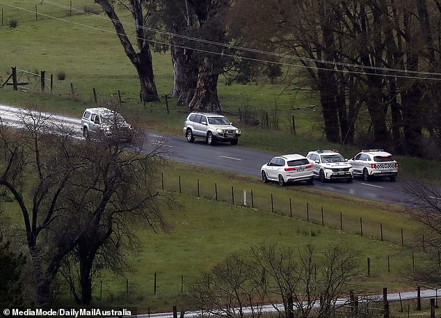 Police have set up roadblocks in the area
