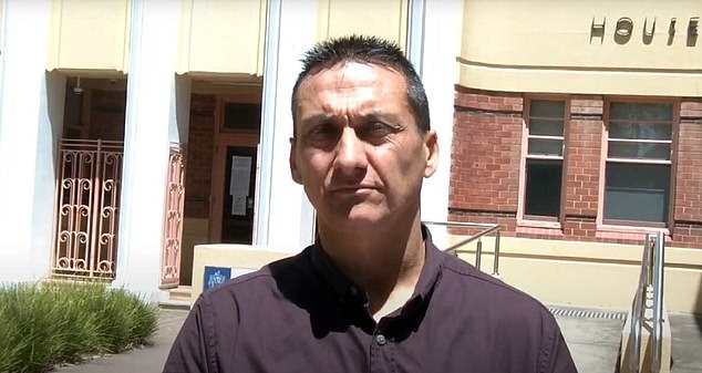 While thousands were fleeing, Freeman (pictured outside court) was plotting a way in to blocked areas