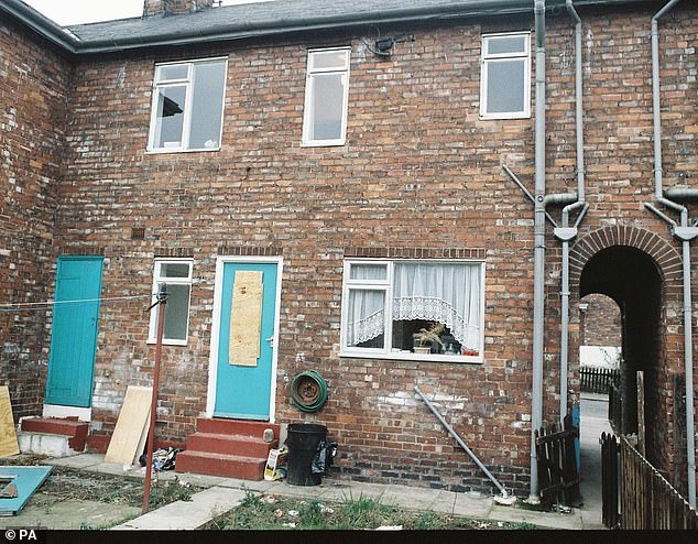Pictured: The house in Billingham where Julie Hogg was murdered and hidden behind a bath panel in 1989
