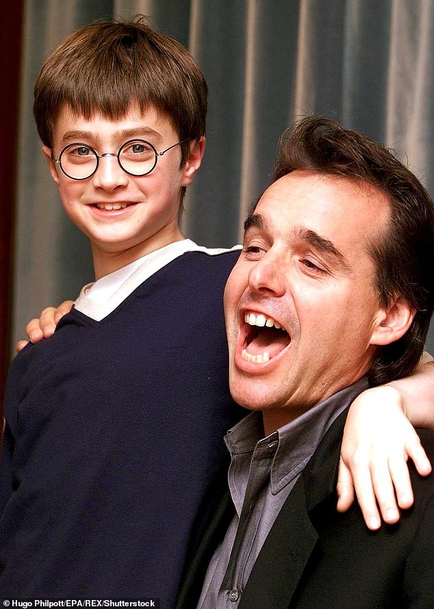 He said: 'It's never going to happen with all that political stuff' (Christopher pictured with star Daniel Radcliffe in 2000)