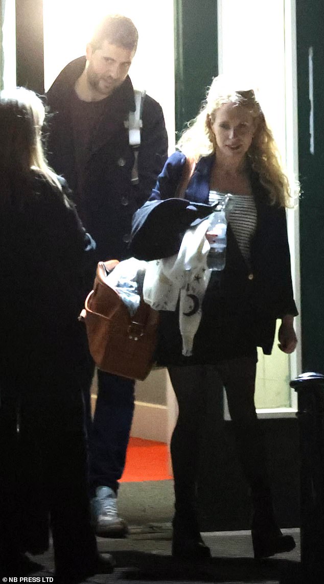 Mr Wallace (pictured with Lucy last October) is thought to have known the Richardsons for some time before he and Lucy apparently struck up a romance