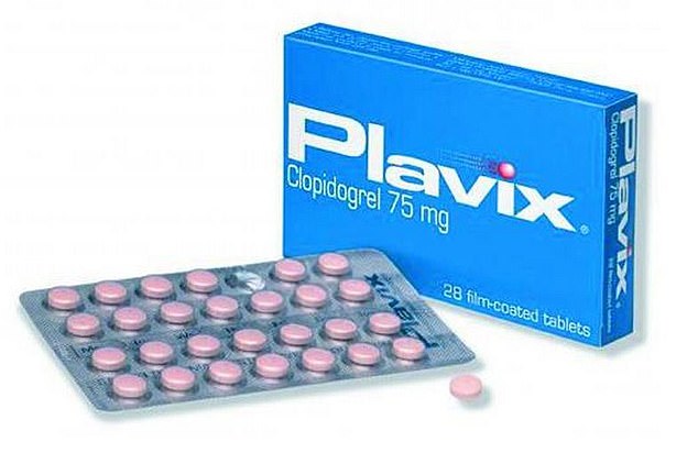 But a major new review found switching to a different thinner named clopidogrel (pictured) reduces the risk of heart attack, stroke or death by an additional 14 per cent. The global consortium of researchers, including from Imperial College London , say it offers ¿superior protection¿