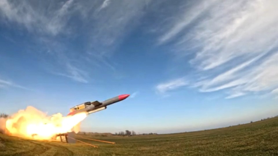 Flamingo long-range cruise missile launch.