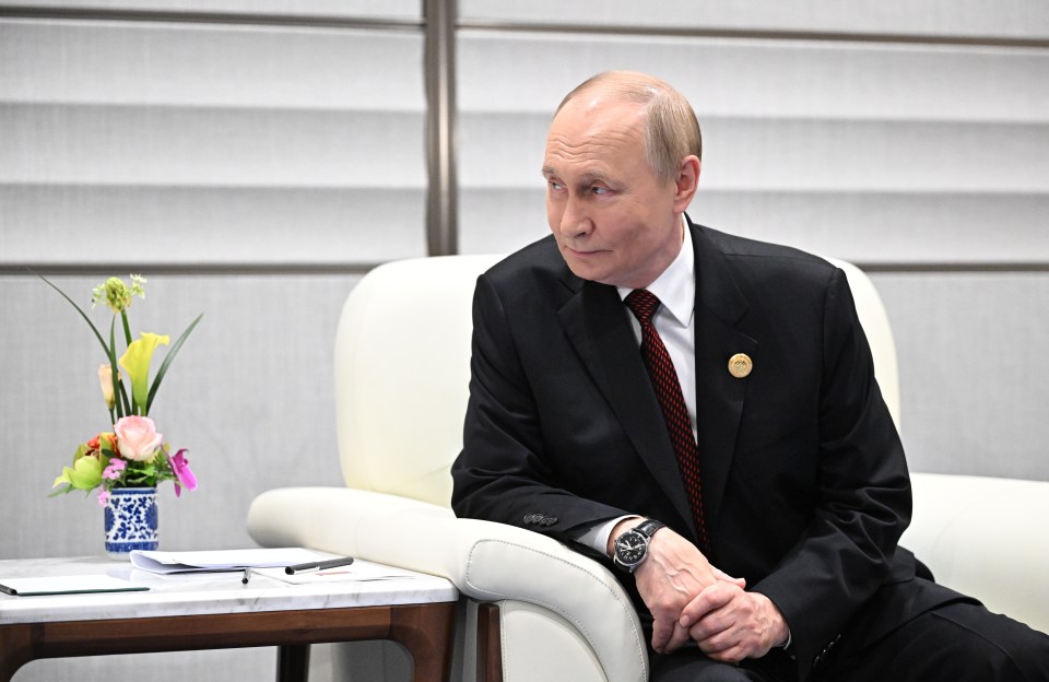 Vladimir Putin at a meeting.