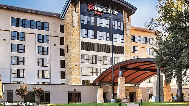 Police launched their investigation in Esquivel after they were notified of the baby's death by Medical City Plano (pictured)